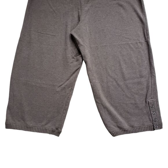 J Jill Womens Pants Large Capri Cropped Brown Cotton Elastic Waist Straight Boho - Picture 8 of 13